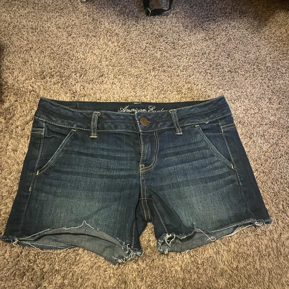 American Eagle Outfitters Dark Blue Jean Shorts